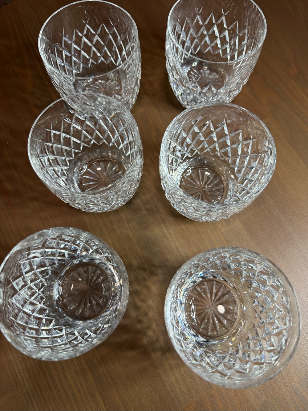 Waterford Crystal Clear Cut Double Old Fashioned Glasses - Set of 6 - Picture 6 of 9